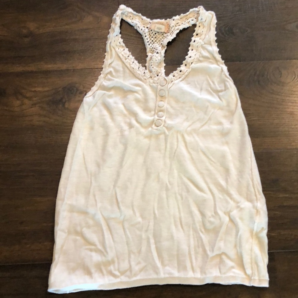 Converse by John Varvtos Crochet Racerback Tank